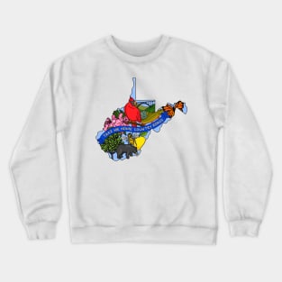 West Virginia State Symbols Crewneck Sweatshirt